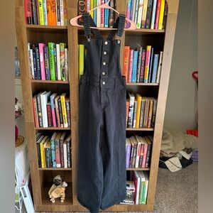 Black Women's Denim Overalls